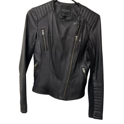 Women’s Decjuba  Size S Black  leather jacket