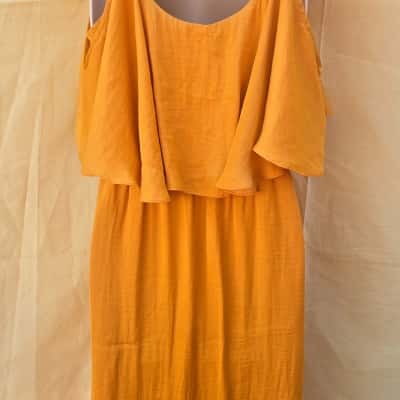Sportsgirl Womens  Size 10 Maxi Dress Mustard 