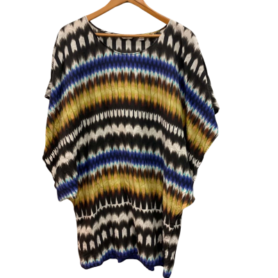 Country Road Womens  Size M Short Sleeve Top Multicoloured 