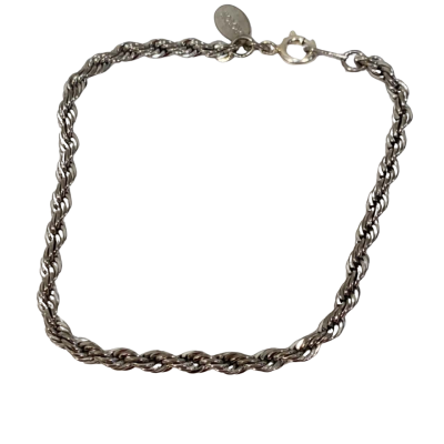 Silver Rope Bracelet