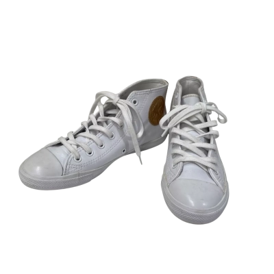 Converse Women’s ‘Chuck Taylor’ White All Star Pro Leather & Metallic Sneakers/Boots - Size US-6 - NEW