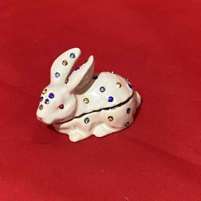Christiana Jewelled Rabbit Trinket Box