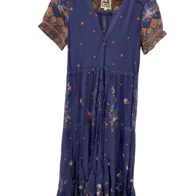 Jaase Womens  Size S Short Sleeve Dress  Blue / Floral 