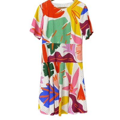 Gorman Womens Size 14 Multicoloured/Leaf Pattern Dress 