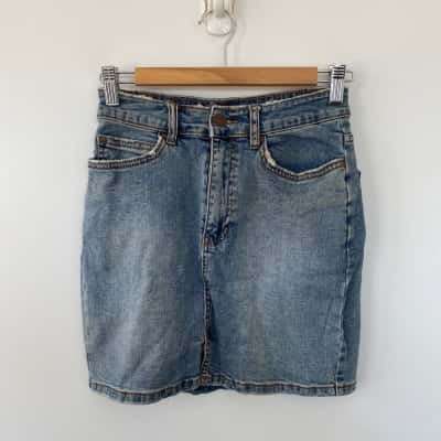 Billabong Blue Denim Mini Skirt Size 26 