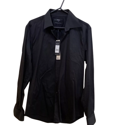 Politix Mens  Size M Long Sleeve Shirt Black  