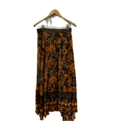 The Dreamer Label Womens Skirt Size 0 Black  /  Floral/ Orange 