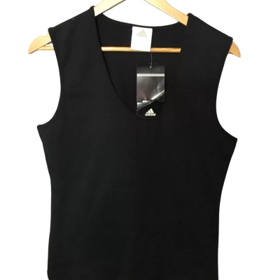 NWT Adidas Womens  Size 14 Tank Top Black  