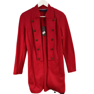 Tommy Hilfiger Womens  Size XS Open Jacket Red BNWT 