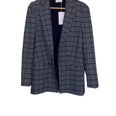 Kookai Women’s Size 34 Blazer Manhattan Checked 