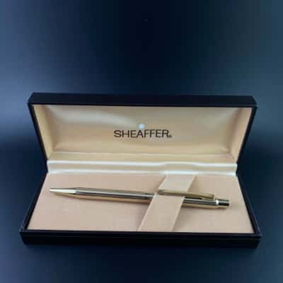  Vintage Sheaffer Targa Slim Steel Ballpoint Pen Made In Australia