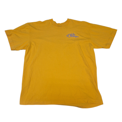  Mens  Size L Printed Shirt Yellow 