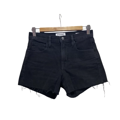 Frame Denim Womens  Size 24 Denim Shorts Black  