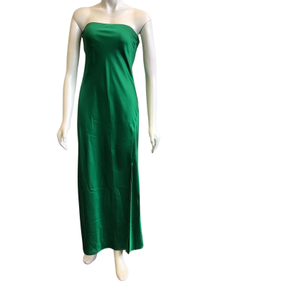BNWT Lulu & Rose Women's Size M Celine Strapless Maxi Dress Emerald  