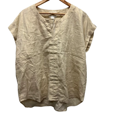Trenery - Linen Top - Gold Size XL - BNWT