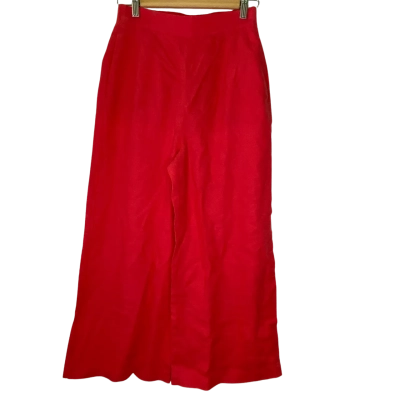 Sportsgirl Womens  Size 8 Straight Leg Pants Red 