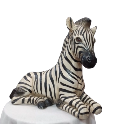 Zebra Table Statue