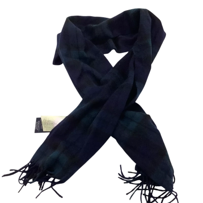 BNWT Womens Lochmere Pure Cashmere Scarf Blue/Green/Black