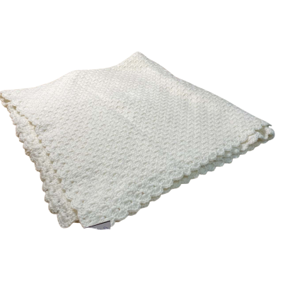 Beautiful Hand knitted Crochet Throw 80x80cm 