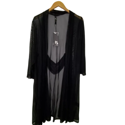 Taking Shape Womens  Size L Longline Cardigan Black  