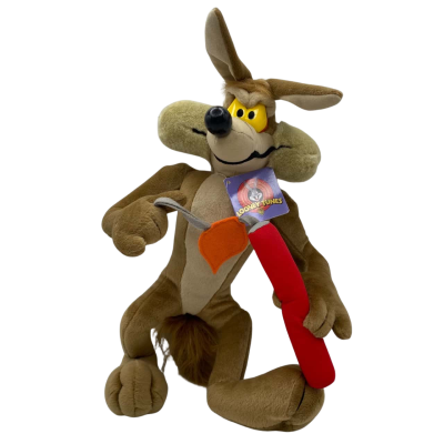 BNWT Looney Tunes Wile E. Coyote 43 cm    Plush 1 