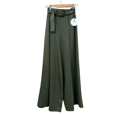 Pilgrim Olive Green Wide Leg Pants Size 8