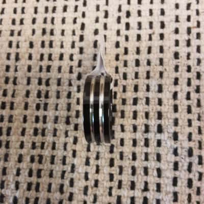 Men's black and stainless steel tungsten ring brand-new size 9