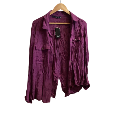 Sportsgirl Womens  Size 10 Purple Shirt