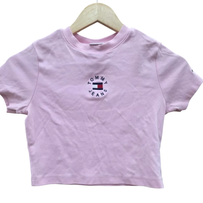 Tommy Jeans Womens  Size XS Cropped Top Pink  (11)