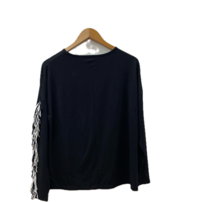 Paula Ryan Womens  Size M Long Sleeve Shirt Animal print / Black  