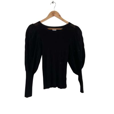 Sheike Womens  Size S Long Sleeve Top Black  