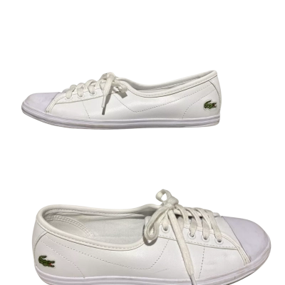 Lacoste Ortholite Womens  Size 38 / 5 Low Top Sneakers in Classic White 