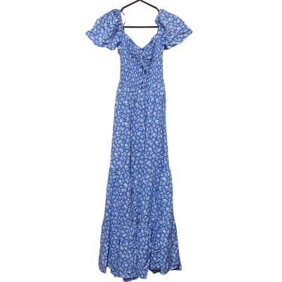 Ghanda Womens  Size XS Floral Dress Blue / White 