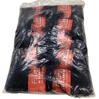 Filati di Florence Fancy Knitting Yarn Black x10 JK1