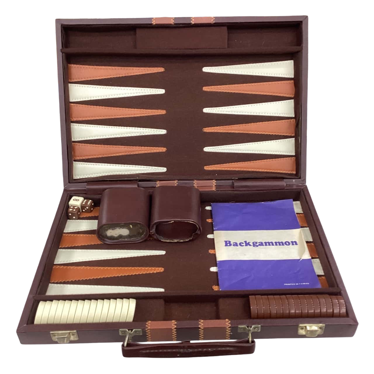 Vintage Backgammon Game in Briefcase (s) - Used Very Good | Salvos Stores
