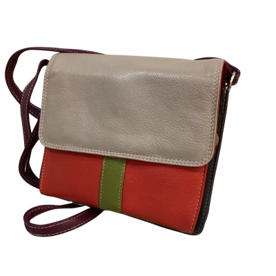 Laurentino Womens Genuine Leather Handbag Multicoloured 