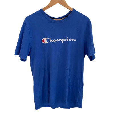 Champion Mens  Size M Short Sleeve Shirt Blue 