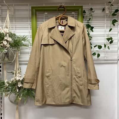 Tommy Hilfiger Womens  Size XS Trench Blazer Beige 