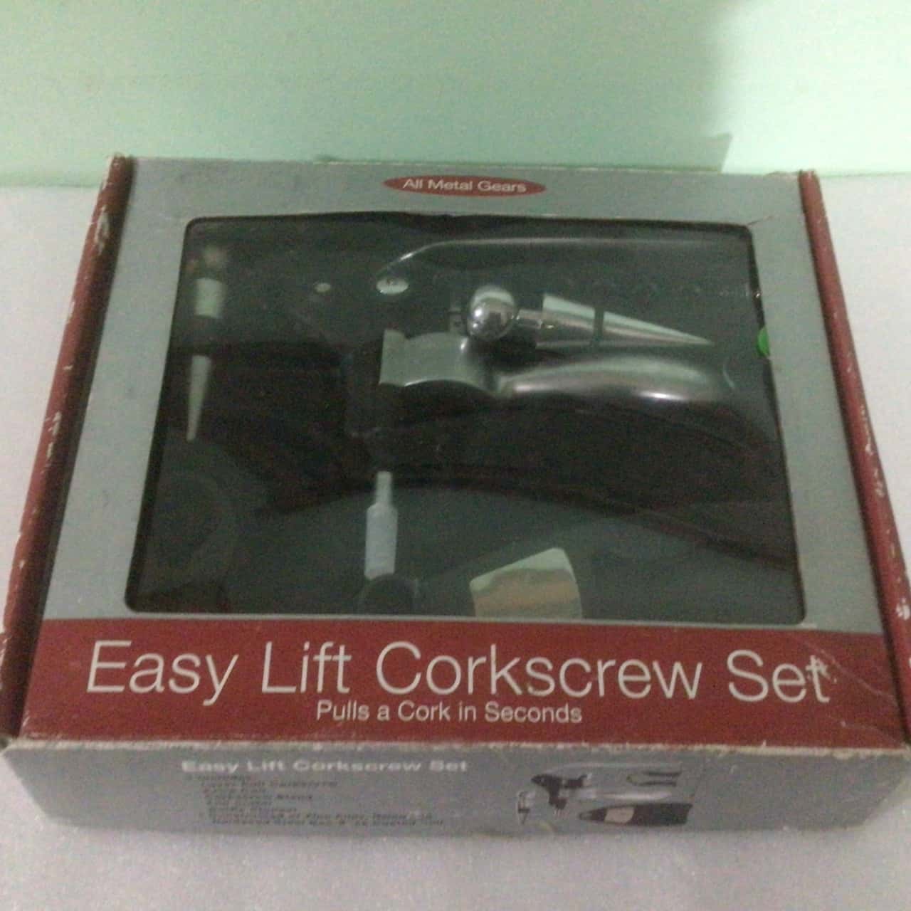 6 Piece Easy Lift Corkscrew Set in Damaged Box 1582135