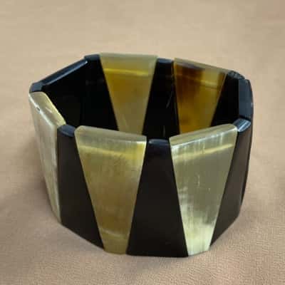  Womens Triangular Segments Cuff Bracelet