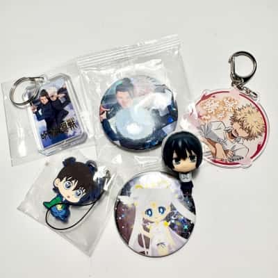 Collection of anime merchandise