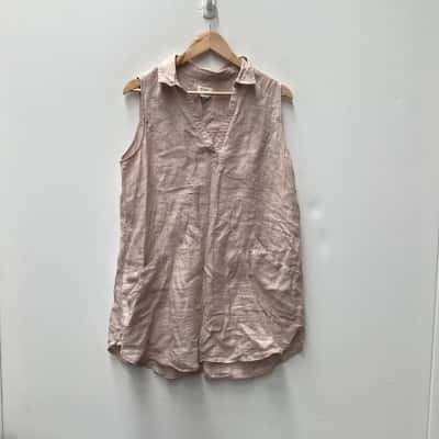 Sigrid Olsen- Womens  Size M Shift Dress / Sleeveless Dress  Natural 