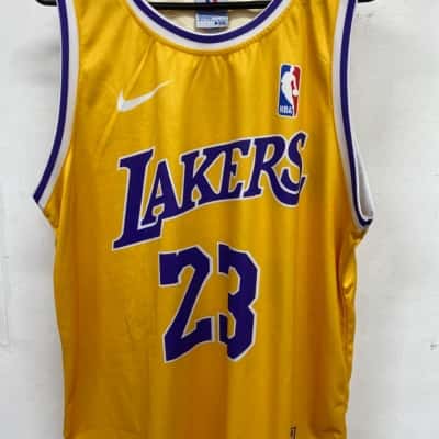 Lakers NBA Mens  Size XXL Purple / White jersey 
