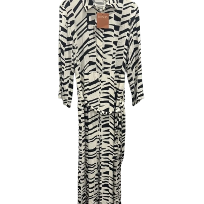 Trenery Womens  Size 12 Jumpsuit Animal print / Black  / White 