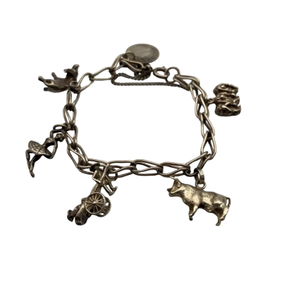  Silver Charm Bracelet