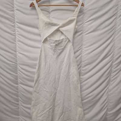 Bec & Bridge Womens Ana White Midi Dress - Size 6
