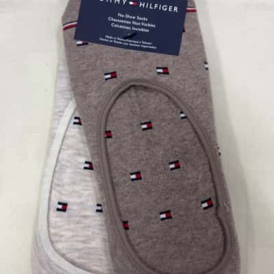 Tommy Hilfiger 2 Pack No-Show Socks New One Size