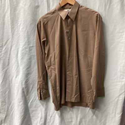  Rael  Brook Mens  Size 42 Long Sleeve Shirt Brown 