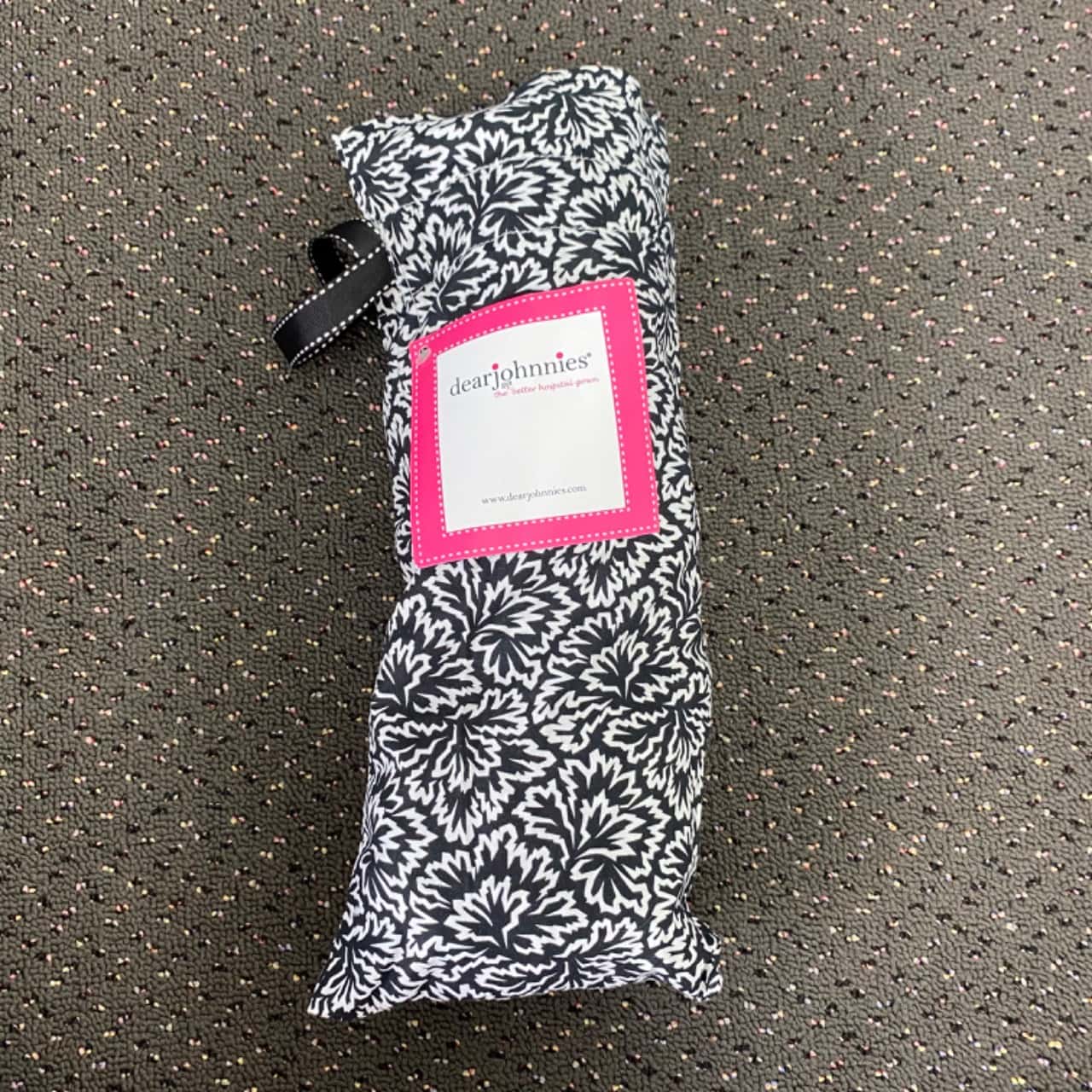 Dear Johnnies LOLA Designer Cotton Hospital Gown Floral Print Black