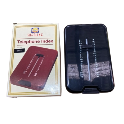 Compass Softline Telephone Index - Black